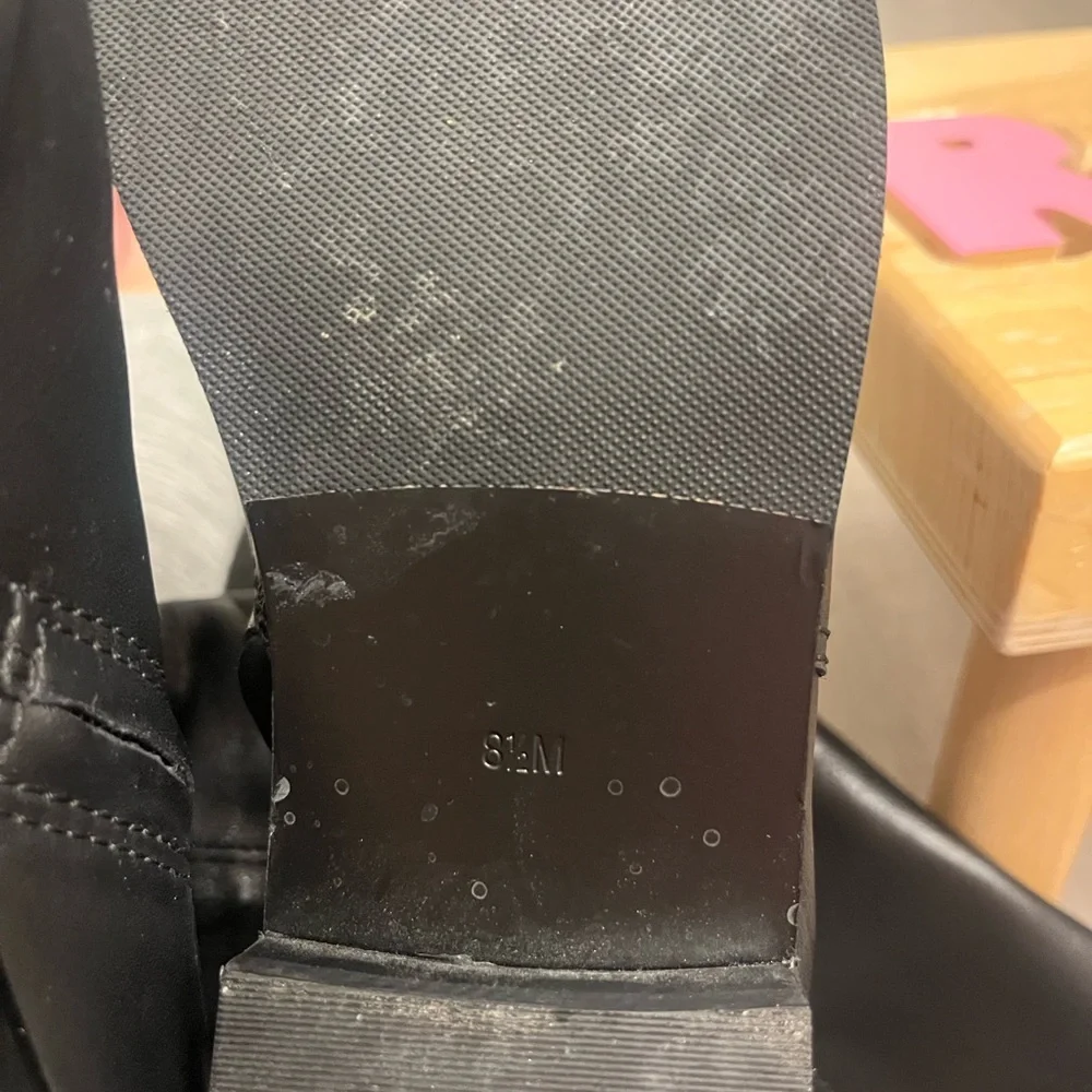 Women's Tory Burch Wyatt Over The Knee Black Leather Boots- Size 8.5- Pre-owned